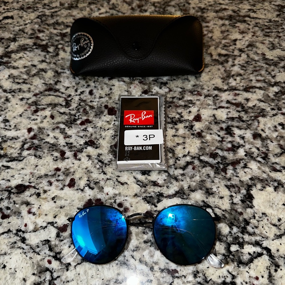 Ray Ban Round Polarized Sunglasses